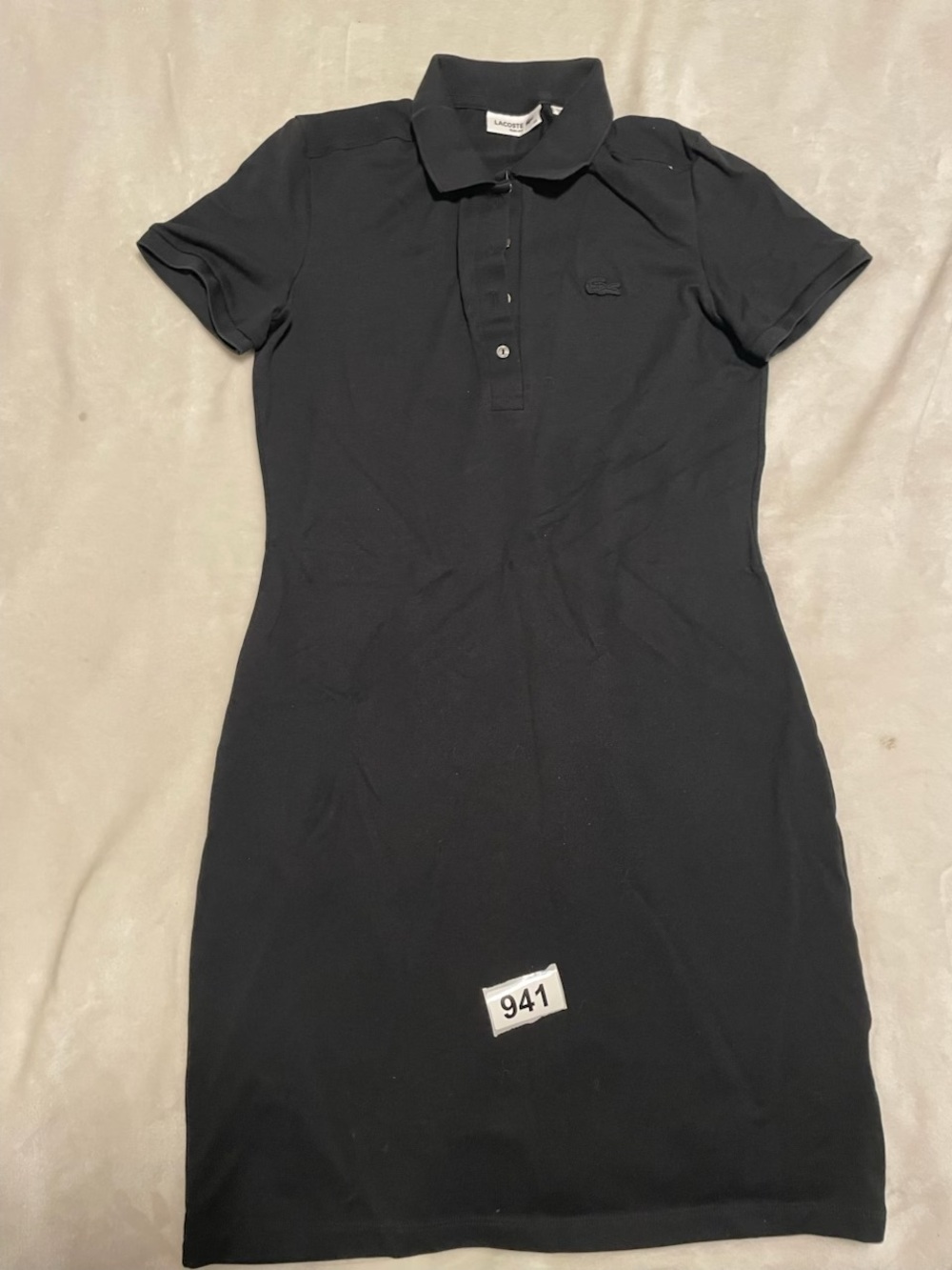 Lacoste Black Polo Mini Dress